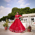 Red Festive Lehenga Set