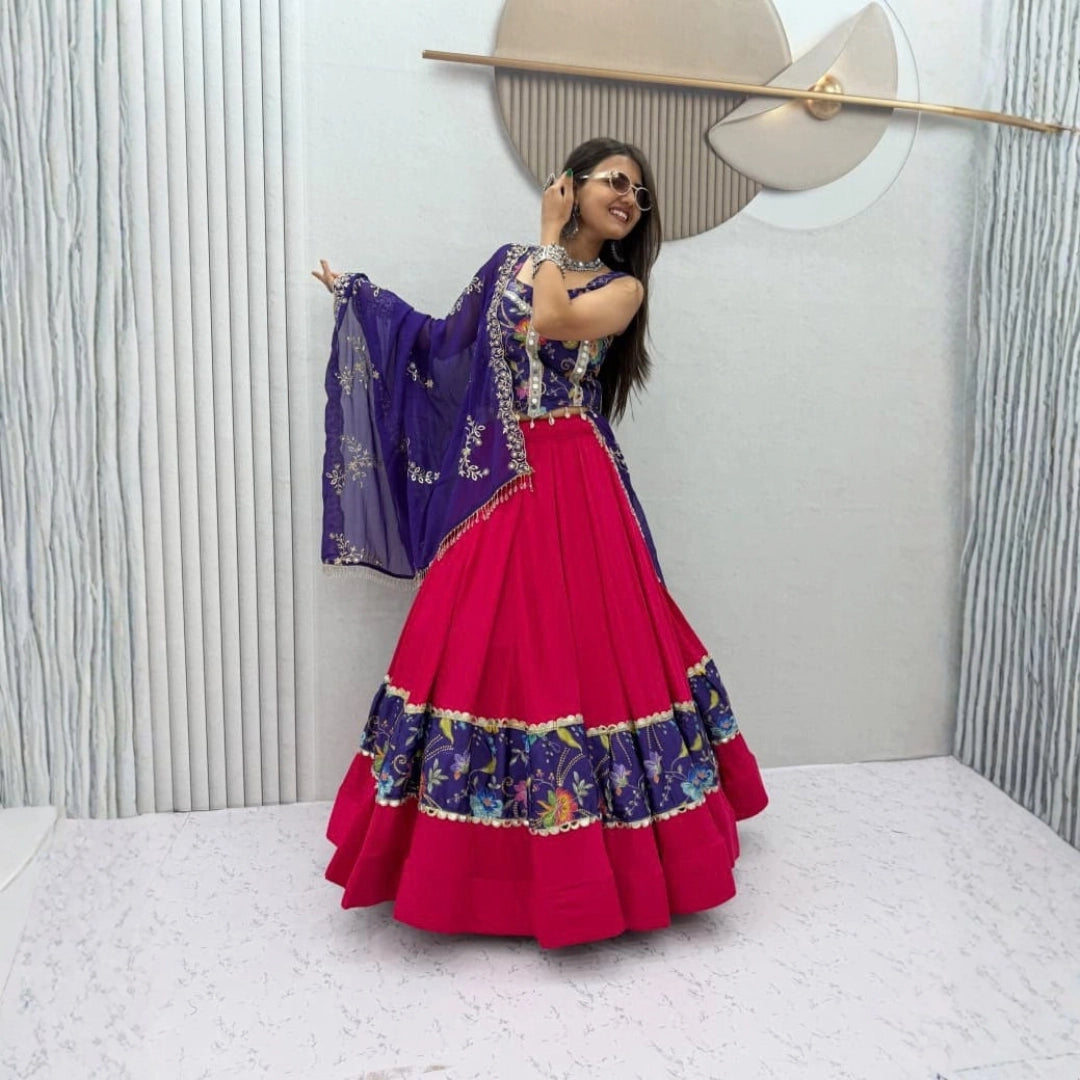 Pink & Purple Lehenga Set