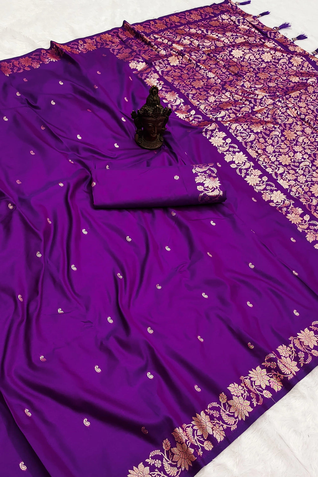 Royal Amethyst Zari Woven Saree
