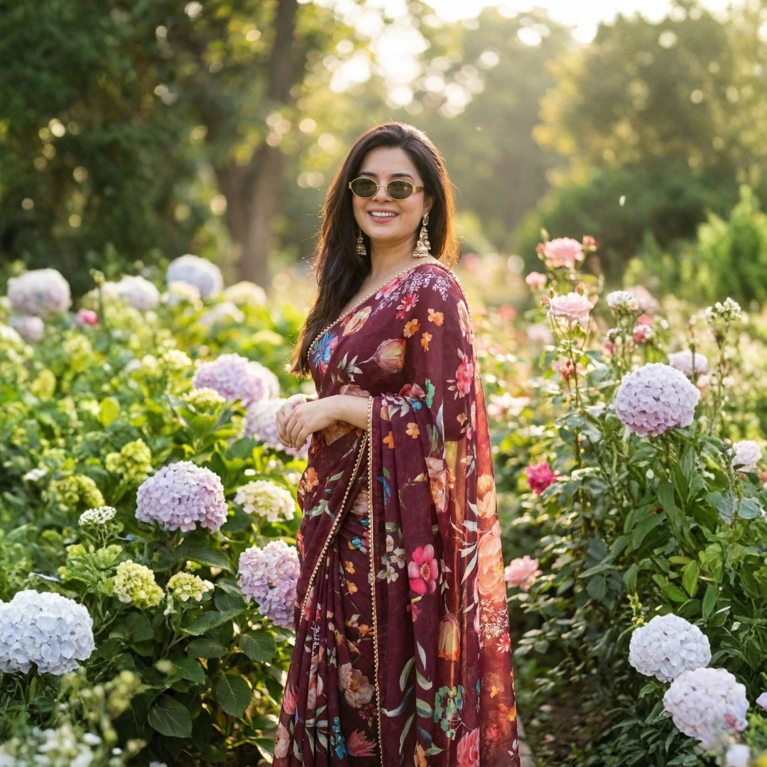 Blooming Garden Saree