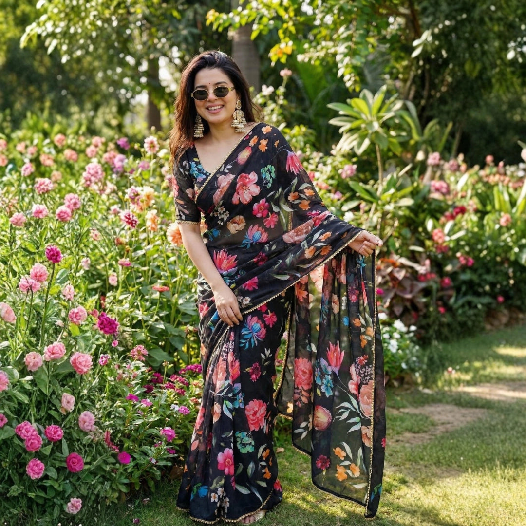 Blooming Garden Saree