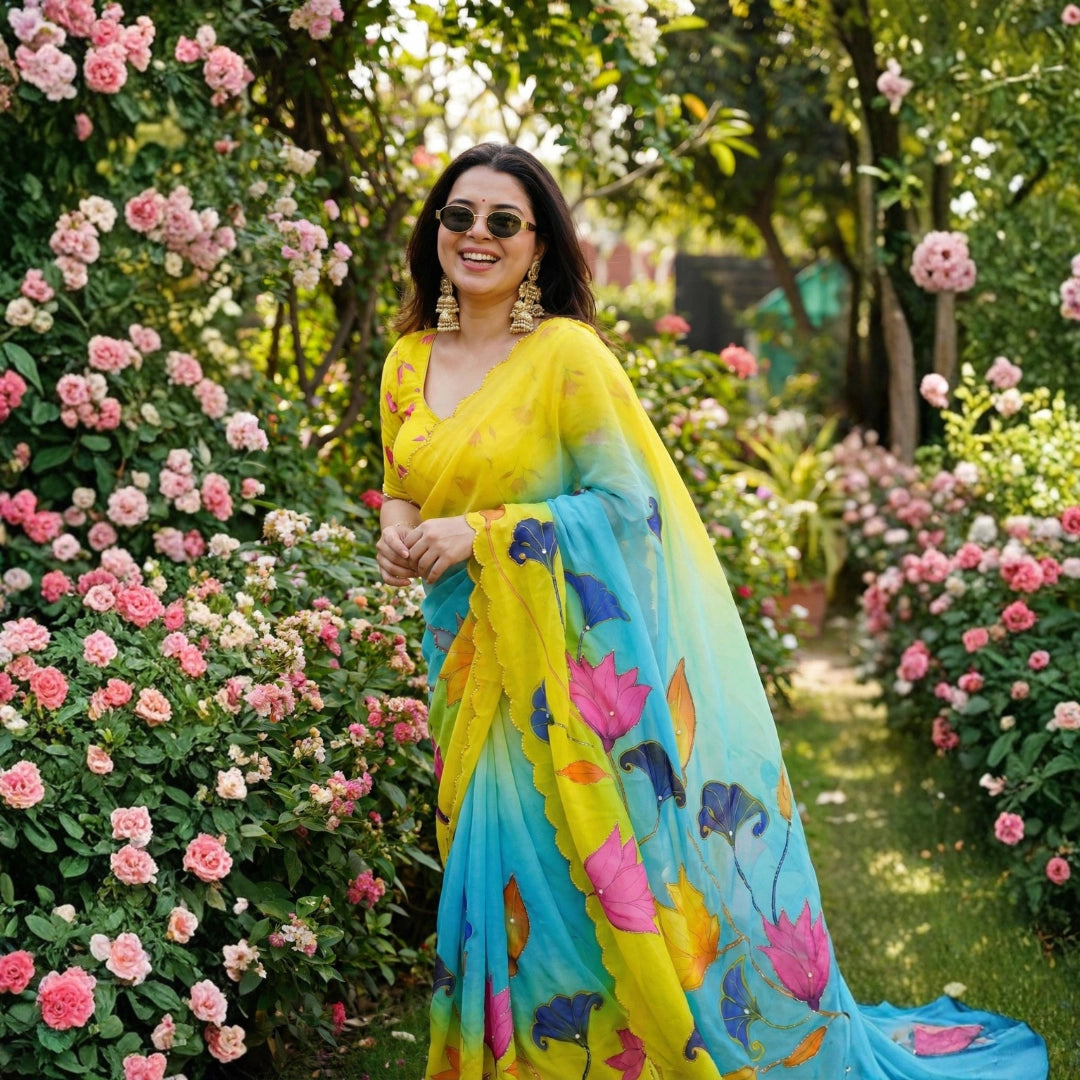 Blooming Garden Saree