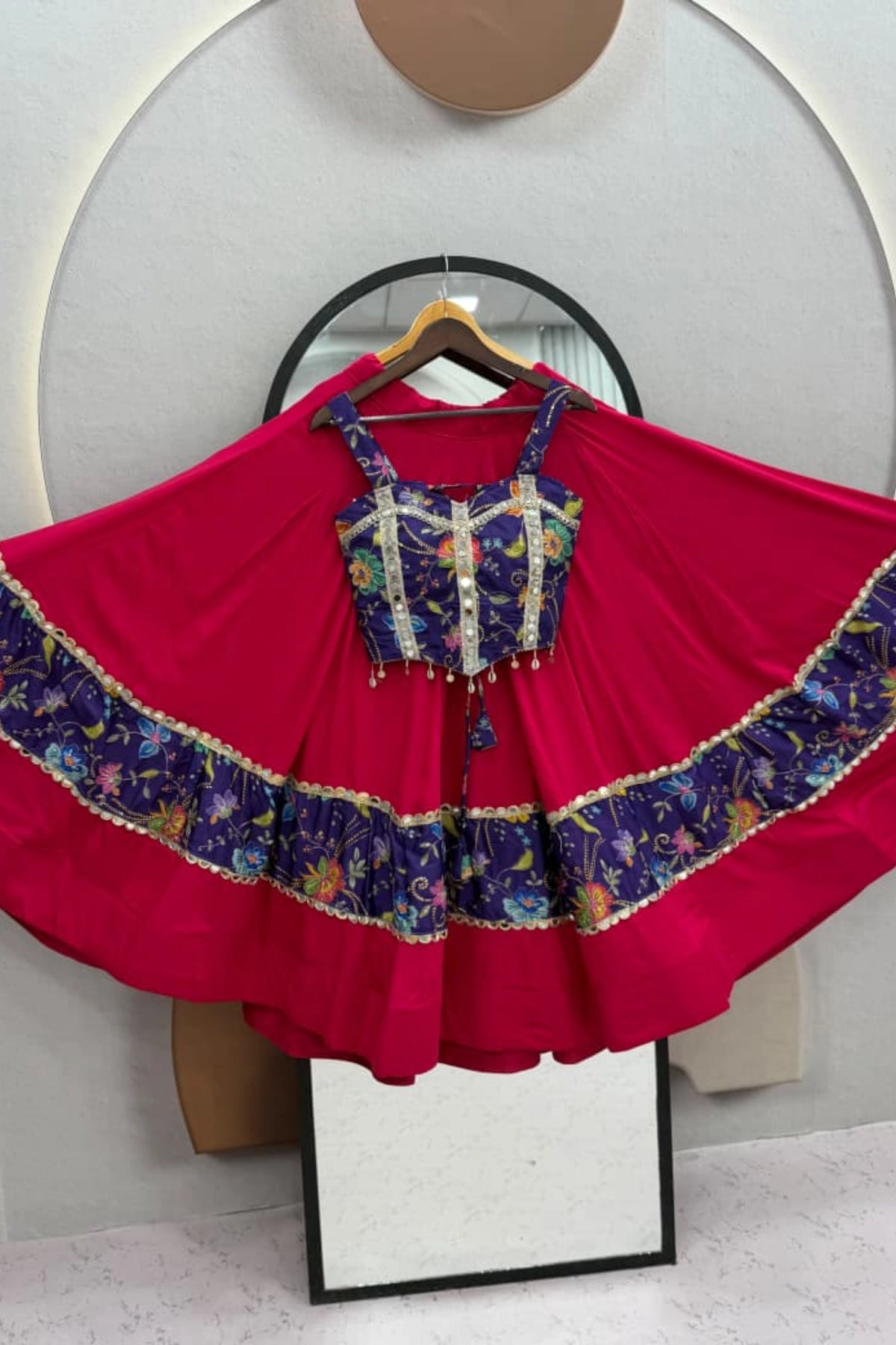 Pink & Purple Lehenga Set