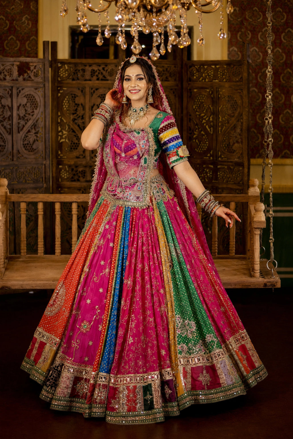 The Maharani Mirrorwork Lehenga Set