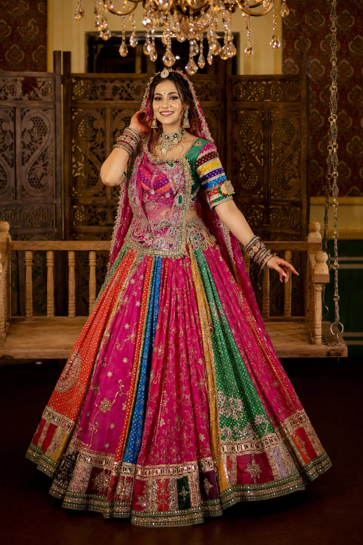 The Maharani Mirrorwork Lehenga Set