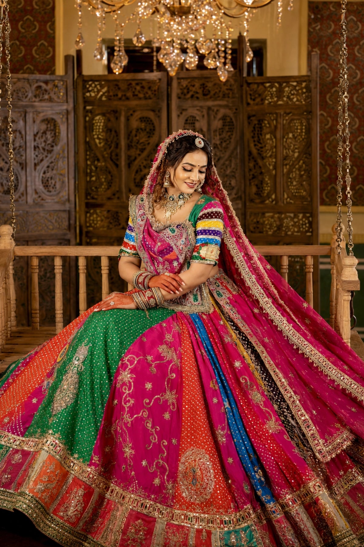 The Maharani Mirrorwork Lehenga Set