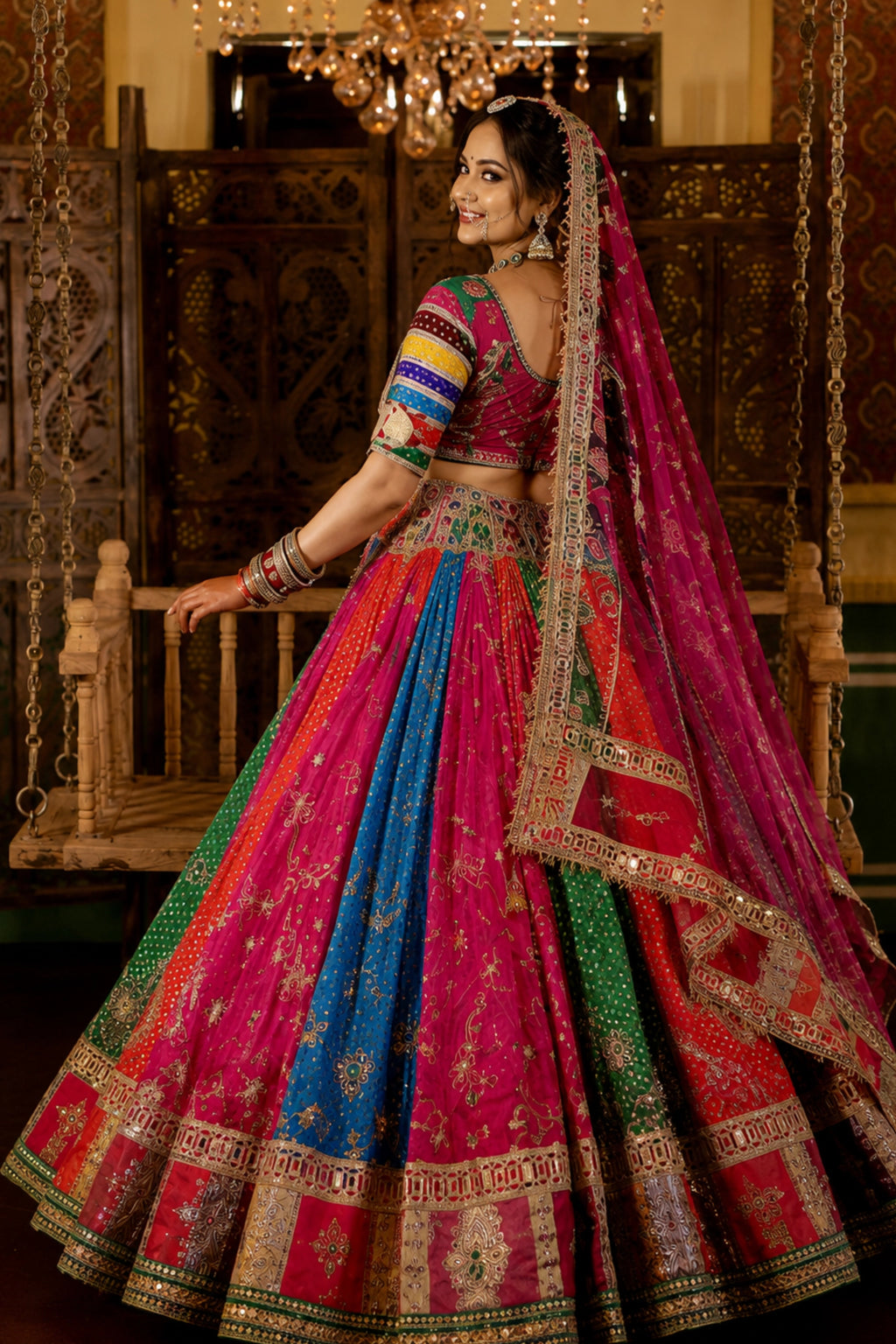 The Maharani Mirrorwork Lehenga Set