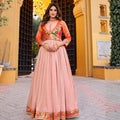 Rosewood Grace Vichitra Silk Long Dress
